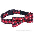 Collar de perro personalizado de alta calidad con bowtie